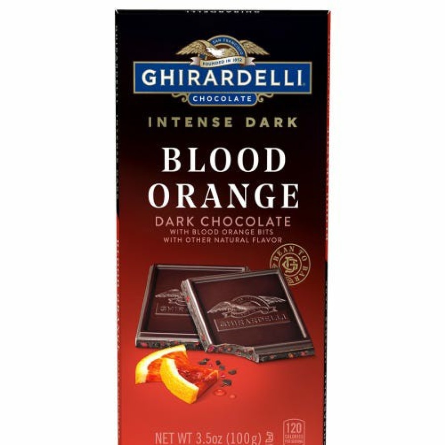 Shop Chocolate Ghirardelli Chocolate Bars | Intense Dark Blood Orange Dark Chocolate Bar (Case Of 12)