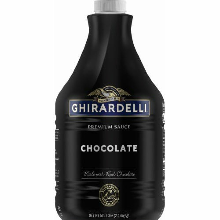 Shop Chocolate Ghirardelli Hot Cocoa | Black Label Chocolate Sauce Pump Bottle Case (6 Ct / 87.3 Oz. Ea)