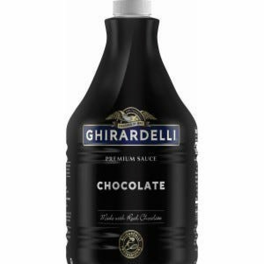 Shop Chocolate Ghirardelli Hot Cocoa | Black Label Chocolate Sauce Pump Bottle Case (6 Ct / 87.3 Oz. Ea)