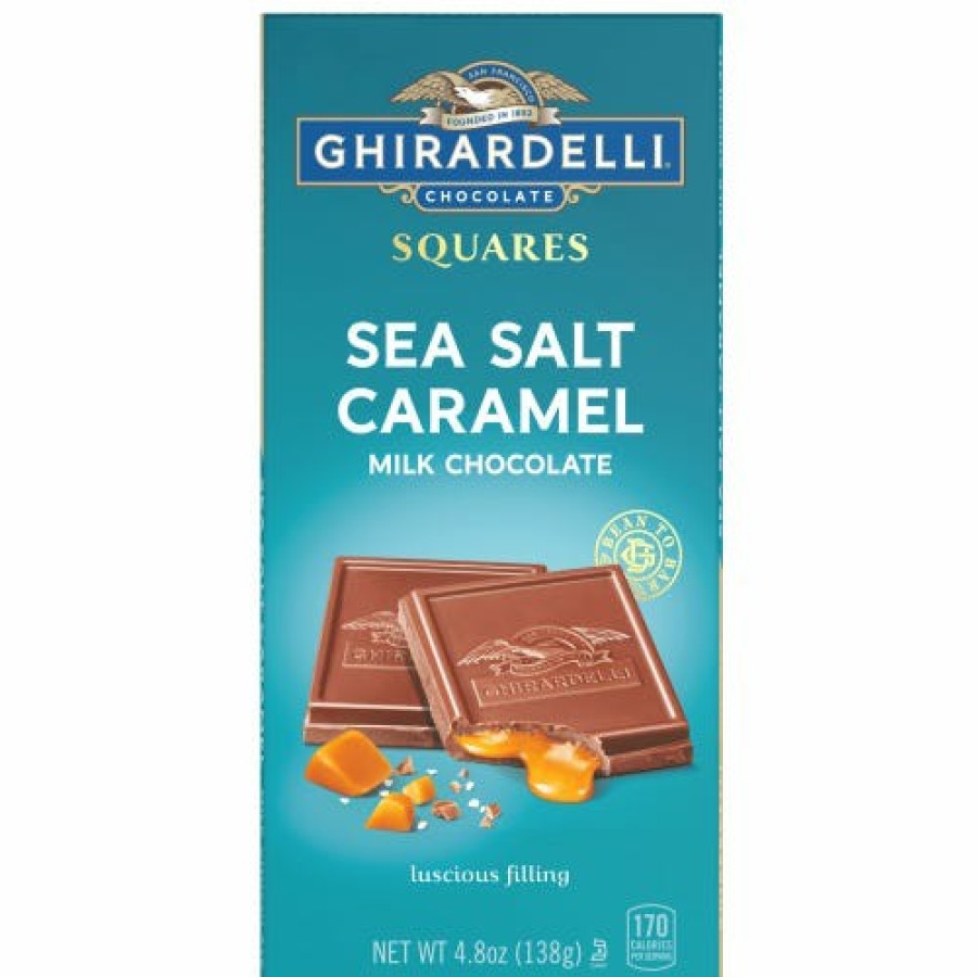 Shop Chocolate Ghirardelli Chocolate Bars | Milk Chocolate Sea Salt Caramel Bar (Case Of 10)