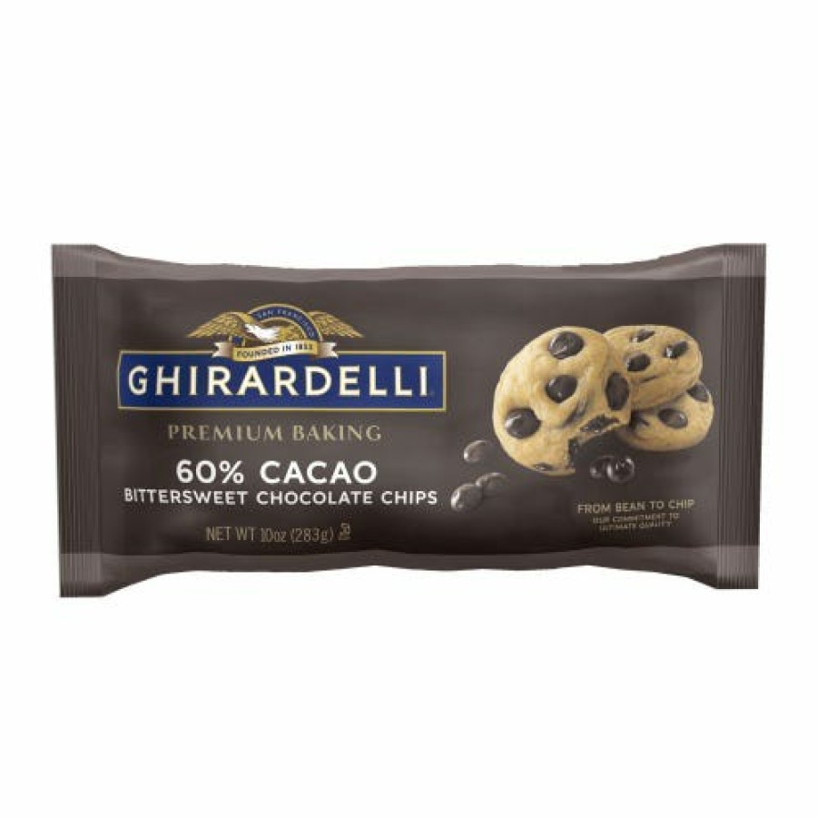 Shop Chocolate Ghirardelli Baking | Ghirardelli Bittersweet 60% Cacao Baking Chips (Case Of 12 Bags)