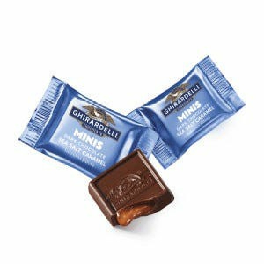 Shop Chocolate Ghirardelli Bulk Chocolate | Dark Chocolate Sea Salt Caramel Minis Bulk Case Pack (900 Ct)