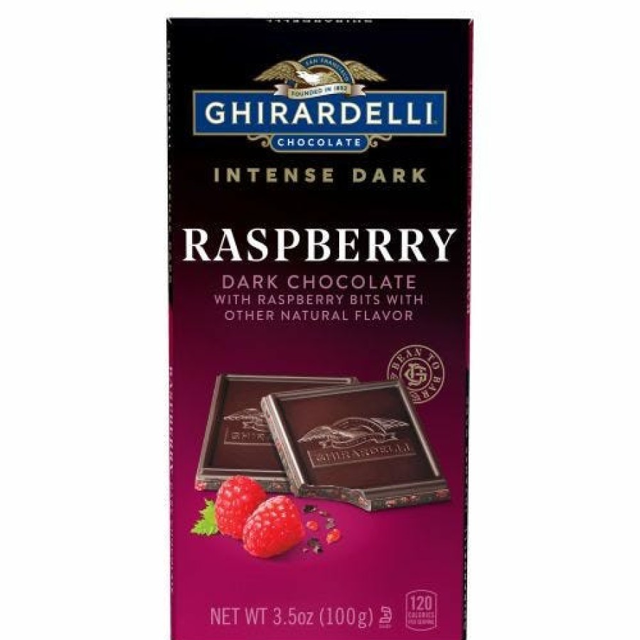 Shop Chocolate Ghirardelli Chocolate Bars | Intense Dark Raspberry Dark Chocolate Bar (Case Of 12)