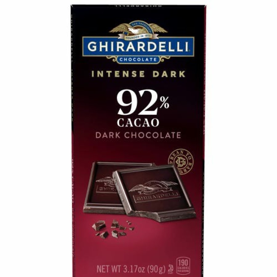 Shop Chocolate Ghirardelli Chocolate Bars | Intense Dark 92% Cacao Dark Chocolate Bar (Case Of 12)