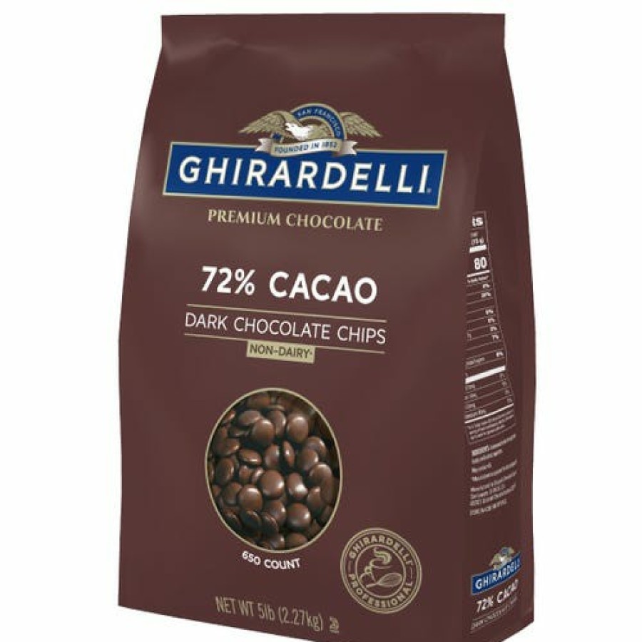 Shop Chocolate Ghirardelli Baking | 72% Cacao Chocolate Chips 5Lb Bag