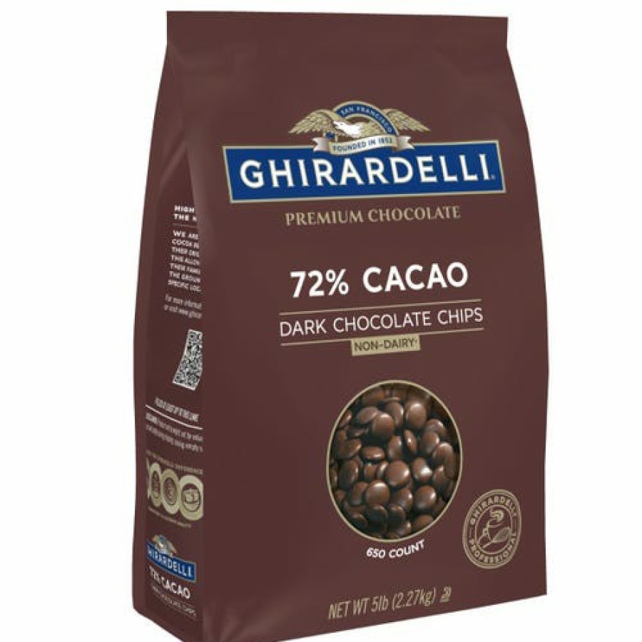 Shop Chocolate Ghirardelli Baking | 72% Cacao Chocolate Chips 5Lb Bag