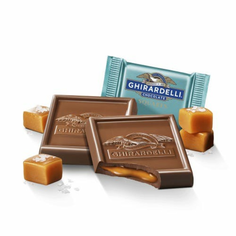 Shop Chocolate Ghirardelli Bulk Chocolate | Milk Chocolate Sea Salt Caramel Squares Case Pack (430 Ct)