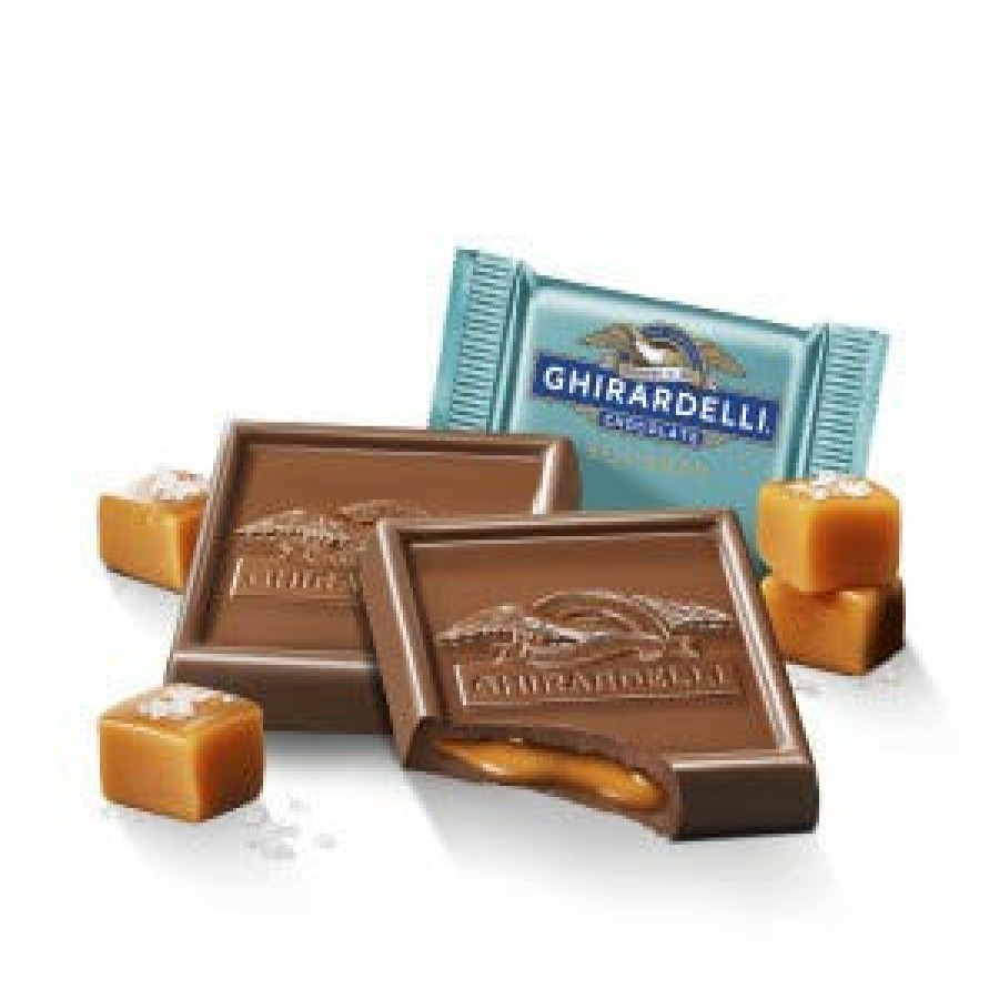 Shop Chocolate Ghirardelli Bulk Chocolate | Milk Chocolate Sea Salt Caramel Squares Case Pack (430 Ct)