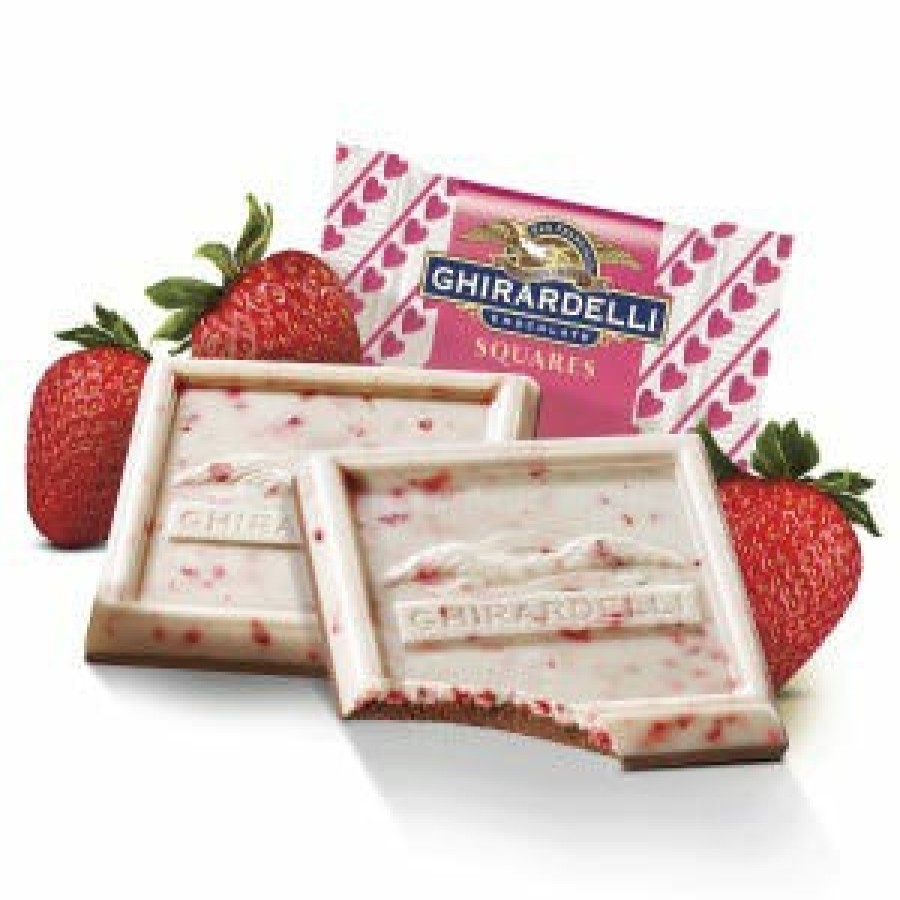 Shop Chocolate Ghirardelli Chocolate Squares | Strawberry Bark Squares Case Pack (540 Pc)