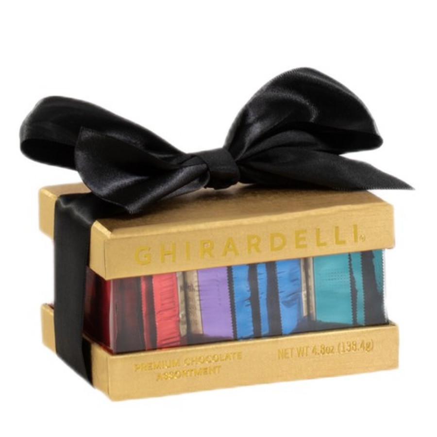 Gifts Ghirardelli Business Gifts | Intense Dark Gold Gift Box 12 Squares