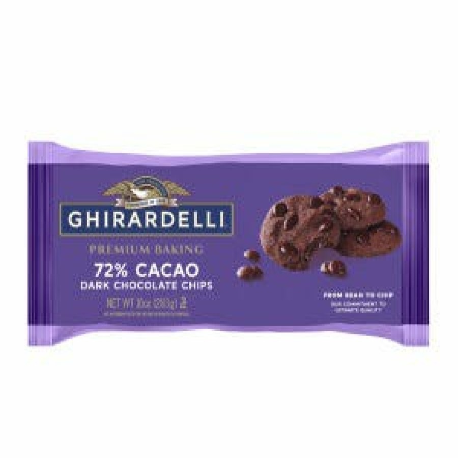 Shop Chocolate Ghirardelli Baking | Ghirardelli 72% Cacao Dark Chocolate Premium Baking Chips (Case Of 12 Bags)