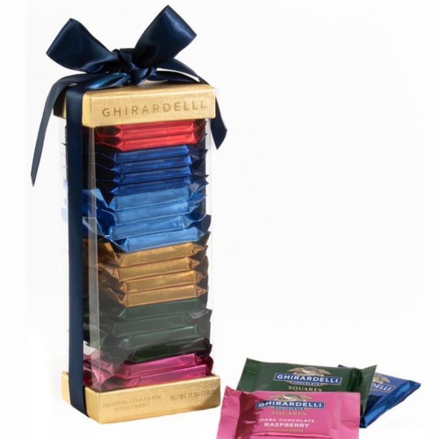 Gifts Ghirardelli Business Gifts | Tall Gold Gift Box (24Pc)