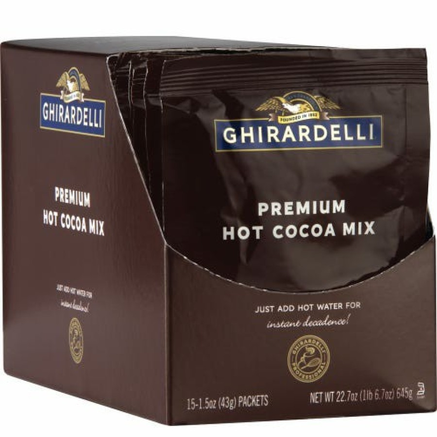 Shop Chocolate Ghirardelli Hot Cocoa | Hot Cocoa Pouch - Just Add Water (6 Display Cases)