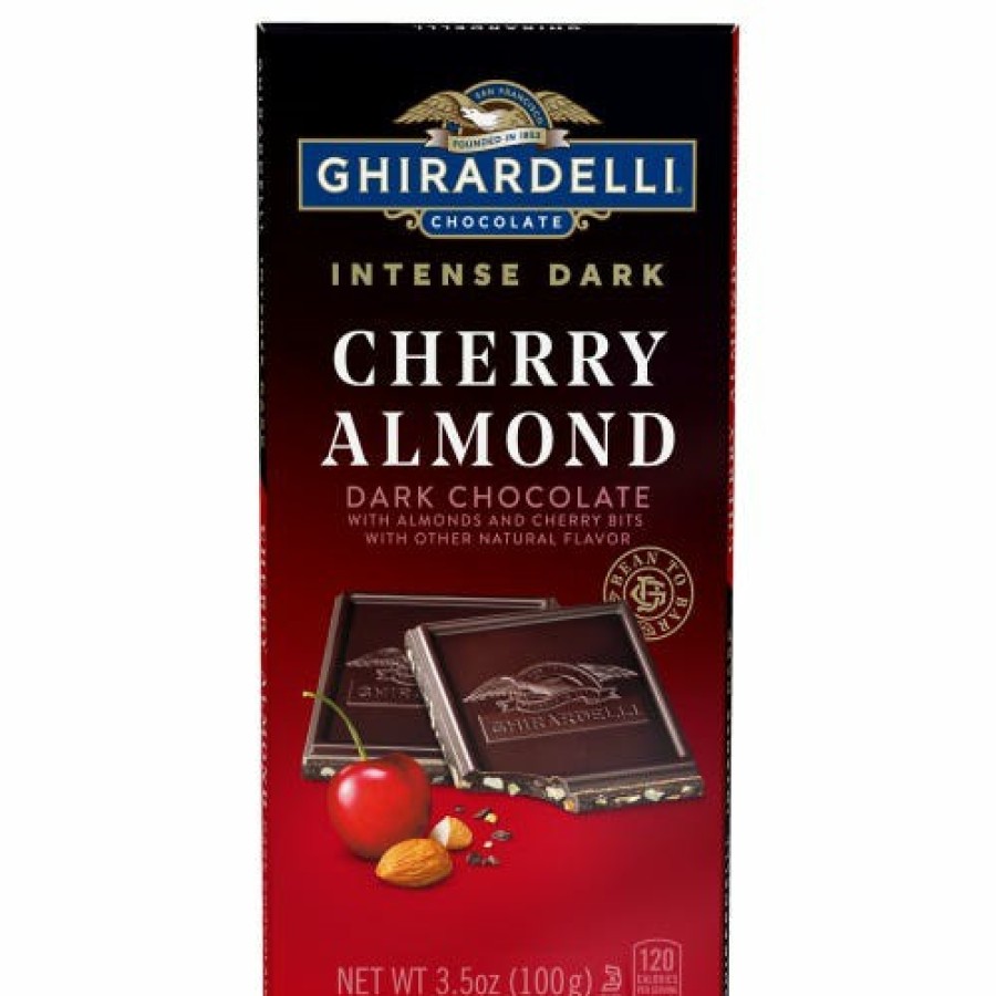 Shop Chocolate Ghirardelli Chocolate Bars | Intense Dark Cherry Almond Dark Chocolate Bar (Case Of 12)