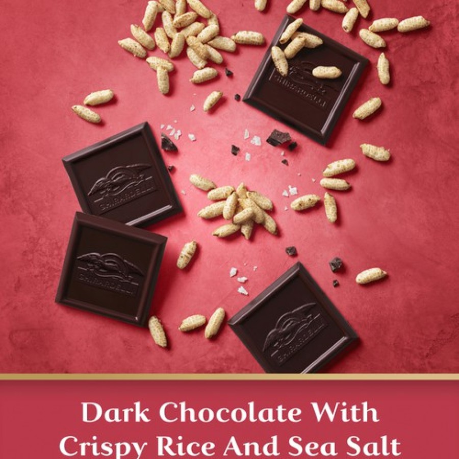 Shop Chocolate Ghirardelli Bulk Chocolate | Intense Dark Chocolate Crispy Rice Squares Case Pack (540 Ct)