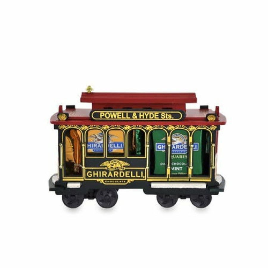 Gifts Ghirardelli Business Gifts | Wooden Ghirardelli Cable Car (14 Pc)