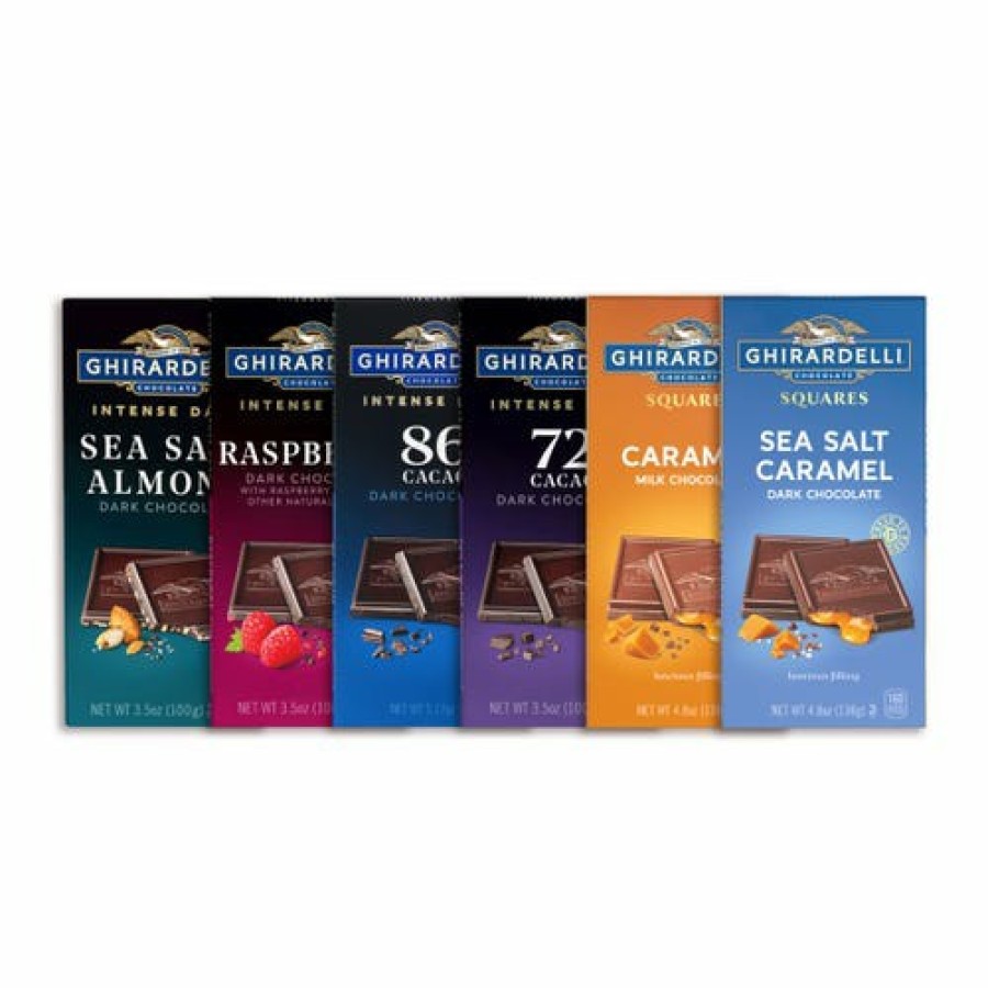 Shop Chocolate Ghirardelli Chocolate Bars | Ghirardelli Best Sellers Chocolate Bar Bundle (12 Bars)