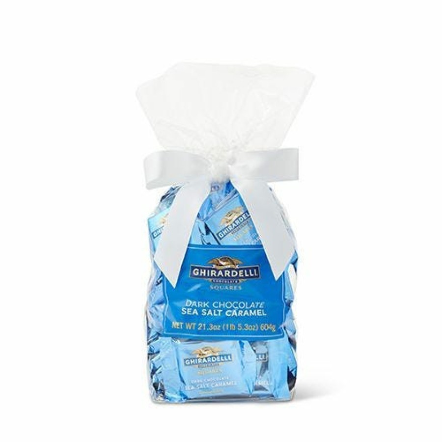 Gifts Ghirardelli Gift Bags | Dark Chocolate Sea Salt Caramel Squares Gift Bag (40 Pc)