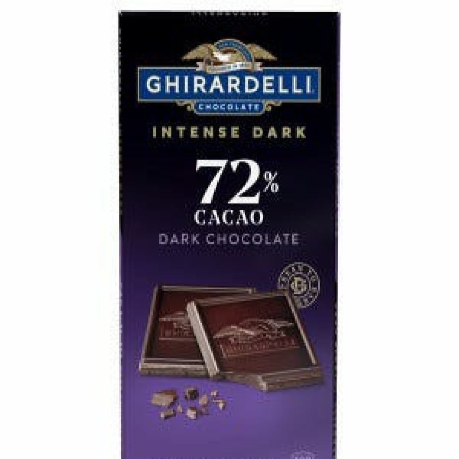 Shop Chocolate Ghirardelli Chocolate Bars | Intense Dark 72% Cacao Dark Chocolate Bar (Case Of 12)