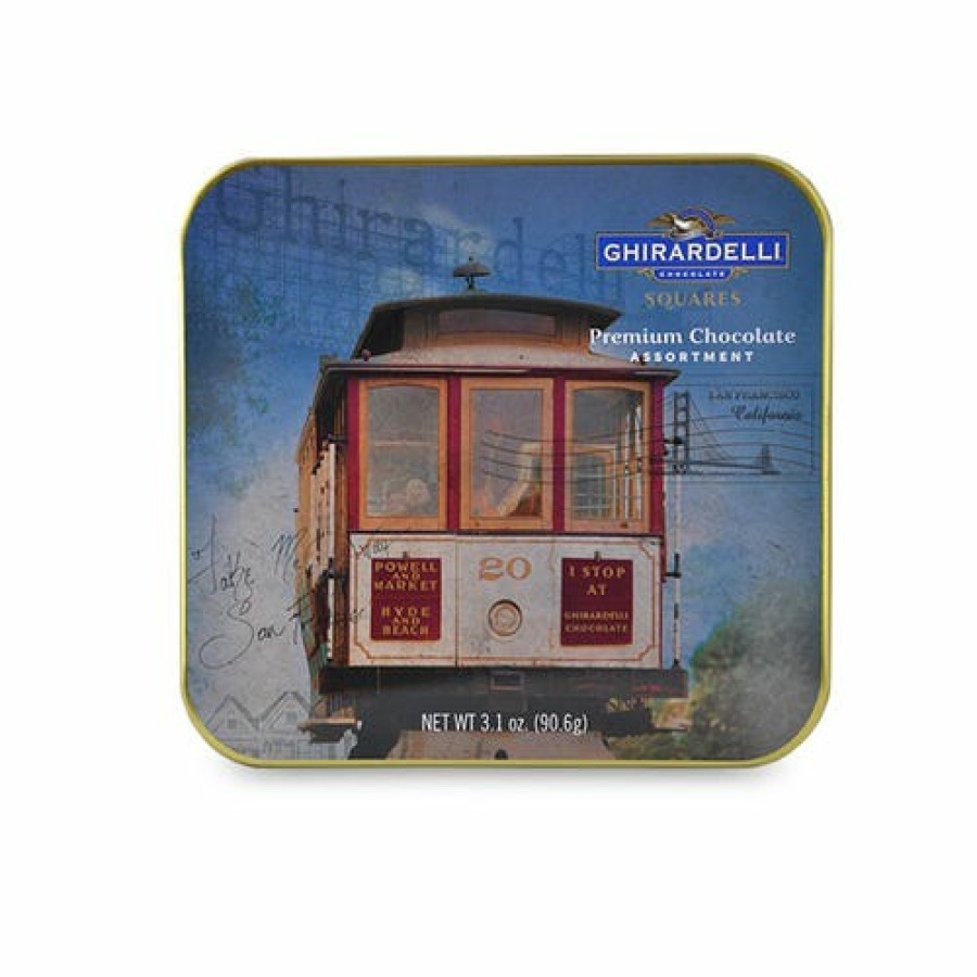 Gifts Ghirardelli Business Gifts | San Francisco Cable Car Tin (6 Pc)