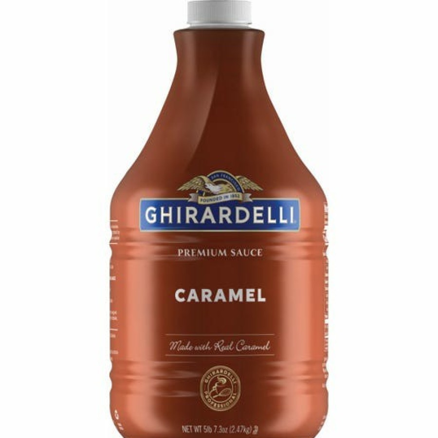 Shop Chocolate Ghirardelli Hot Cocoa | Caramel Sauce Pump Bottle Case (6 Ct / 87.3 Oz. Ea)